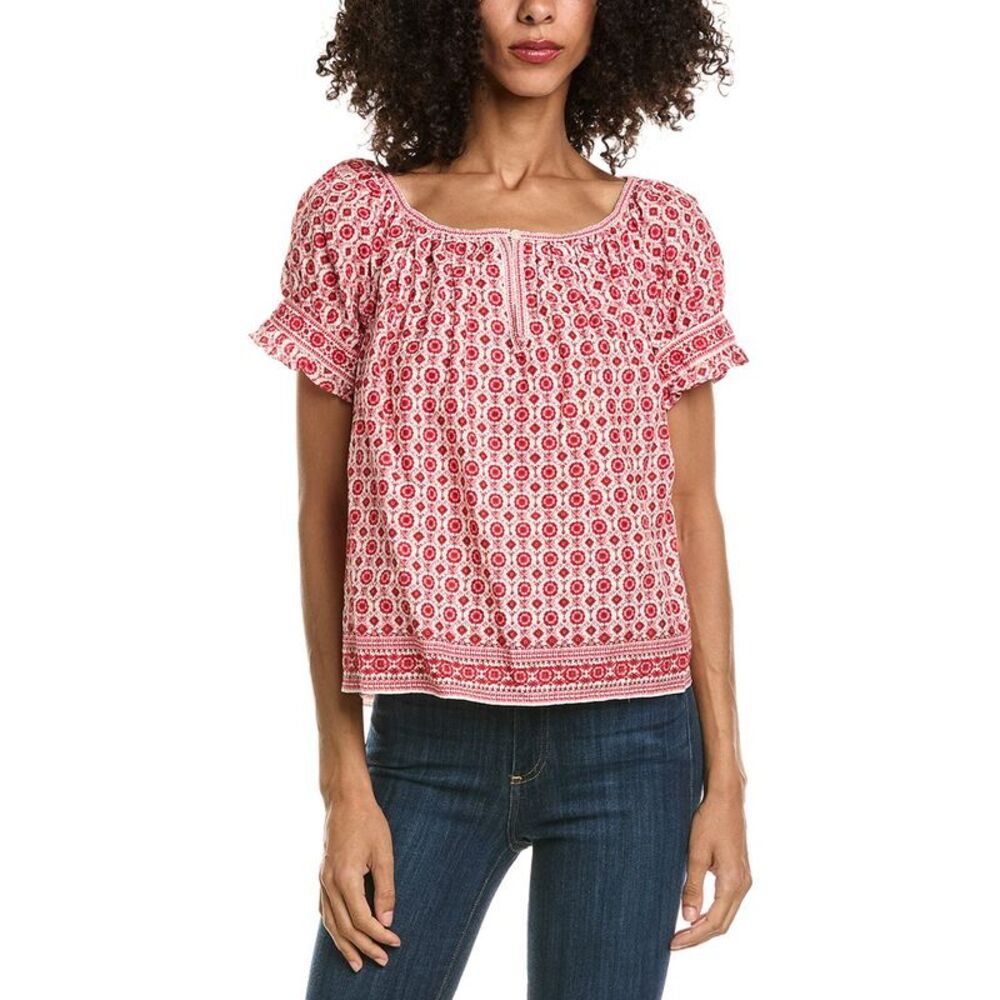 Max Studio Womens  Puff Sleeve Blouse